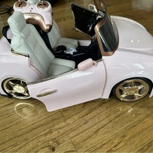 American Girl Light Pink Convertible with Gold Accents